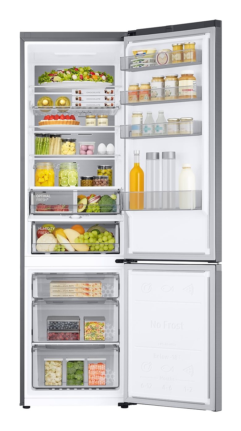 RB7300, Kühl-/Gefrierkombination, 203 cm, C, 390 ℓ, Premium Edelstahl Look