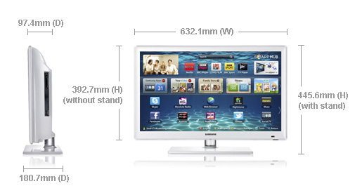Samsung UE26EH4510W 66 cm (26") HD Smart TV Wi-Fi White – image 7