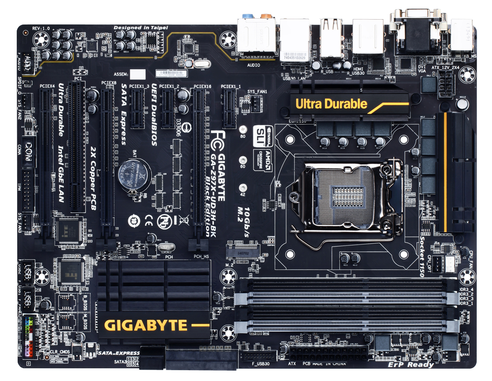 GIGABYTE GA-Z97X-UD3H-BK motherboard Intel® Z97 LGA 1150 (Socket H3) ATX – image 2