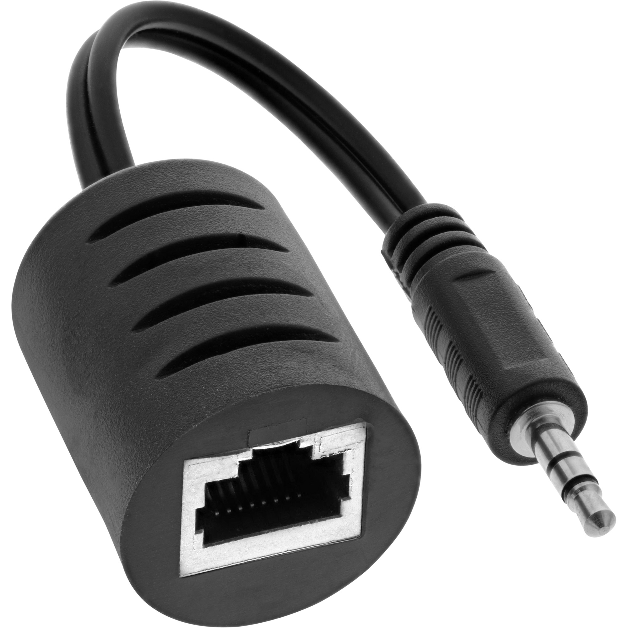 InLine 3.5mm Audio over LAN / Ethernet / RJ45 Cable max. 50m complete set – image 2