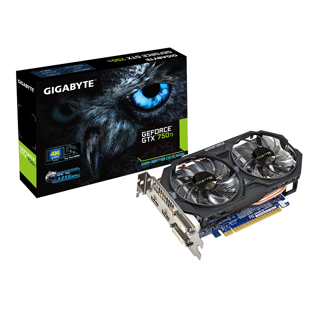 GIGABYTE GV-N75TWF2OC-2GI graphics card NVIDIA GeForce GTX 750 Ti – image 3
