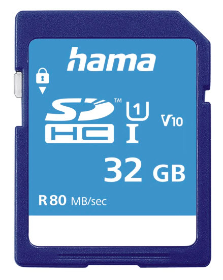 SDHC 32GB C10 UHS-I 80MBS