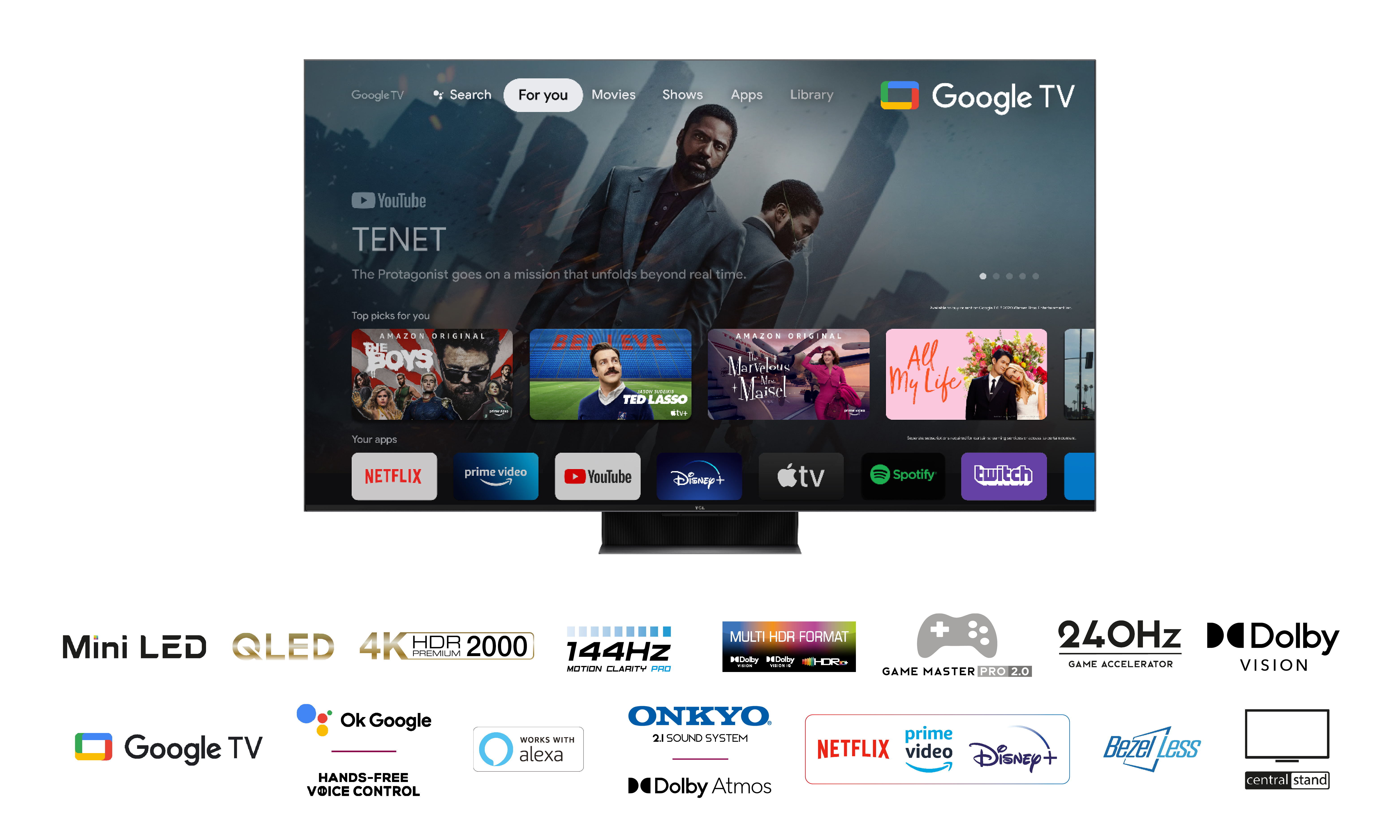 TV QLED TCL 75 pouces 4K UHD Google TV — photo 14