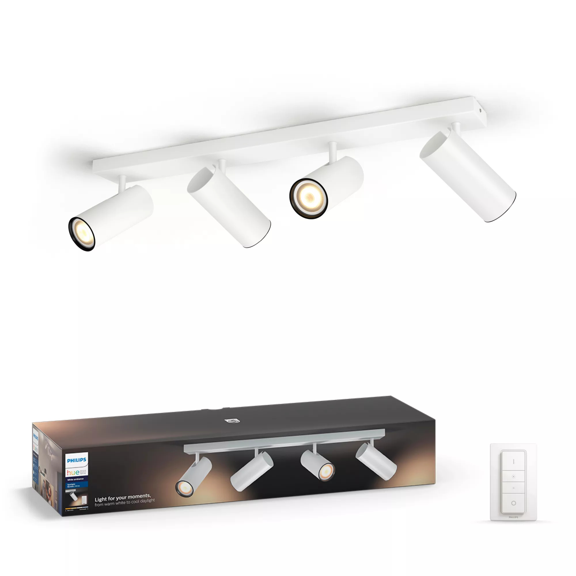 Philips by Signify Philips Hue White ambience Buratto quadruple spotlight