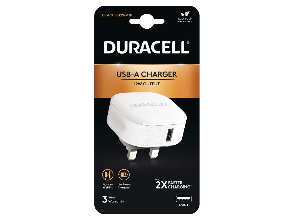 Duracell DRACUSB12W-UK mobile device charger White – image 2