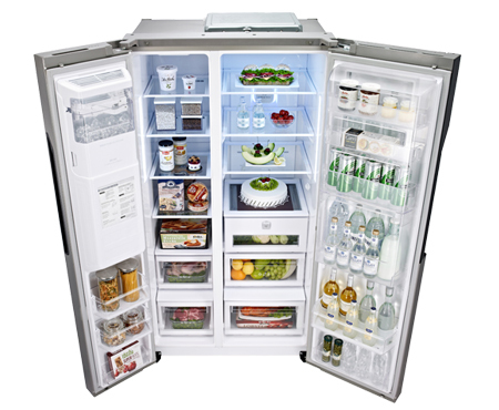 LG GS9366AEAV side-by-side refrigerator Freestanding – image 3
