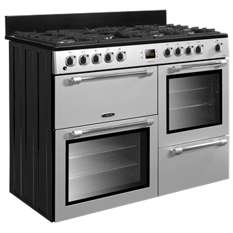 Leisure CK110F232 Freestanding cooker Electric Gas Black, Silver – image 5