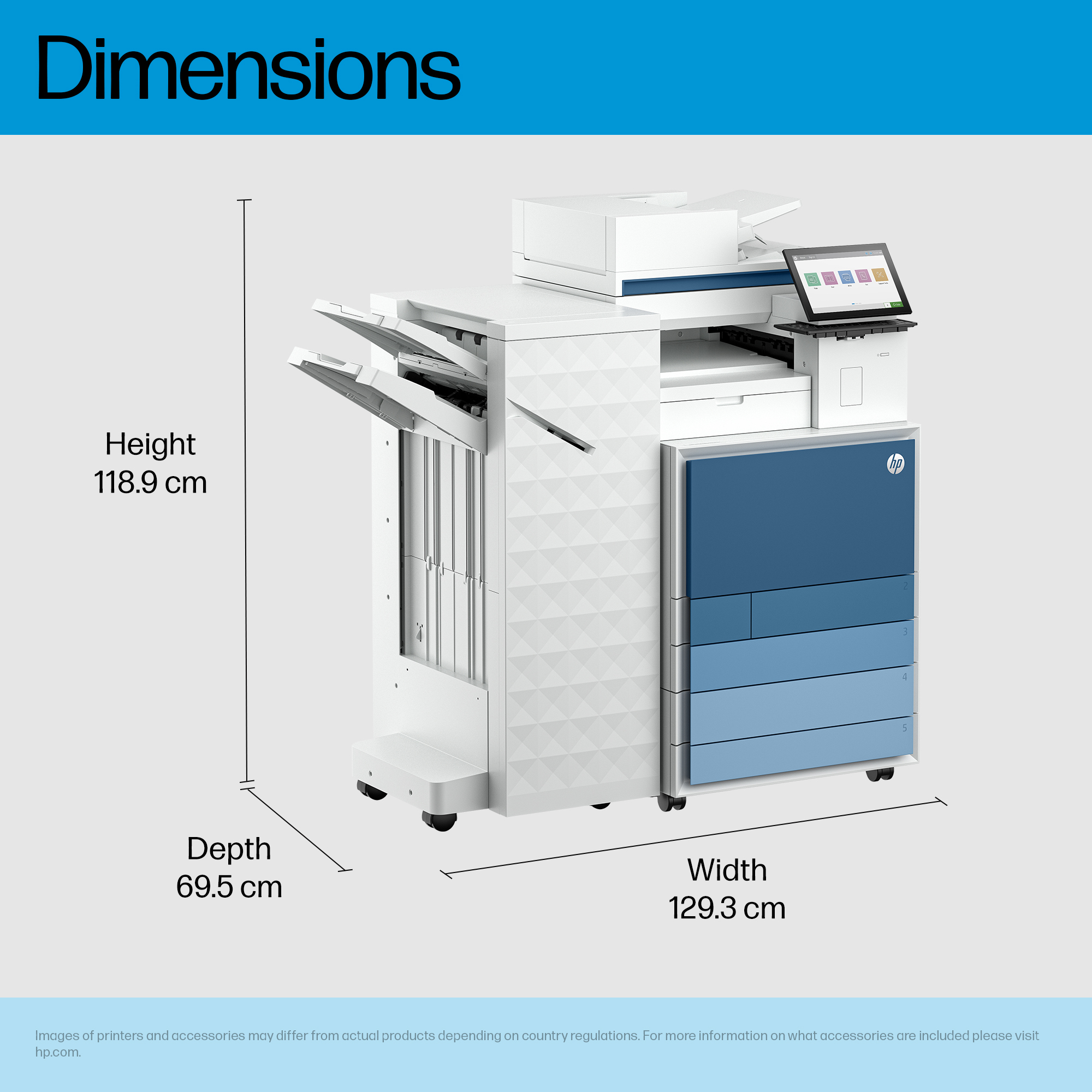 HP Clr LaserJet Ent Flw MFP8801z+ Prntr – image 4