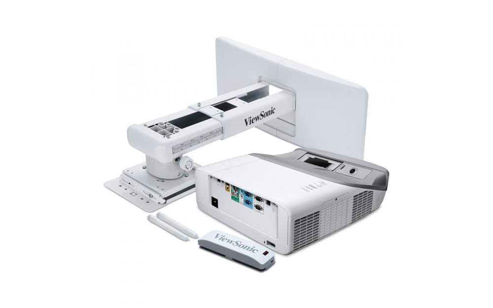 Viewsonic PS750W data projector Ultra short throw projector 3300 ANSI lumens DLP WXGA (1280x800) Grey, White – image 2