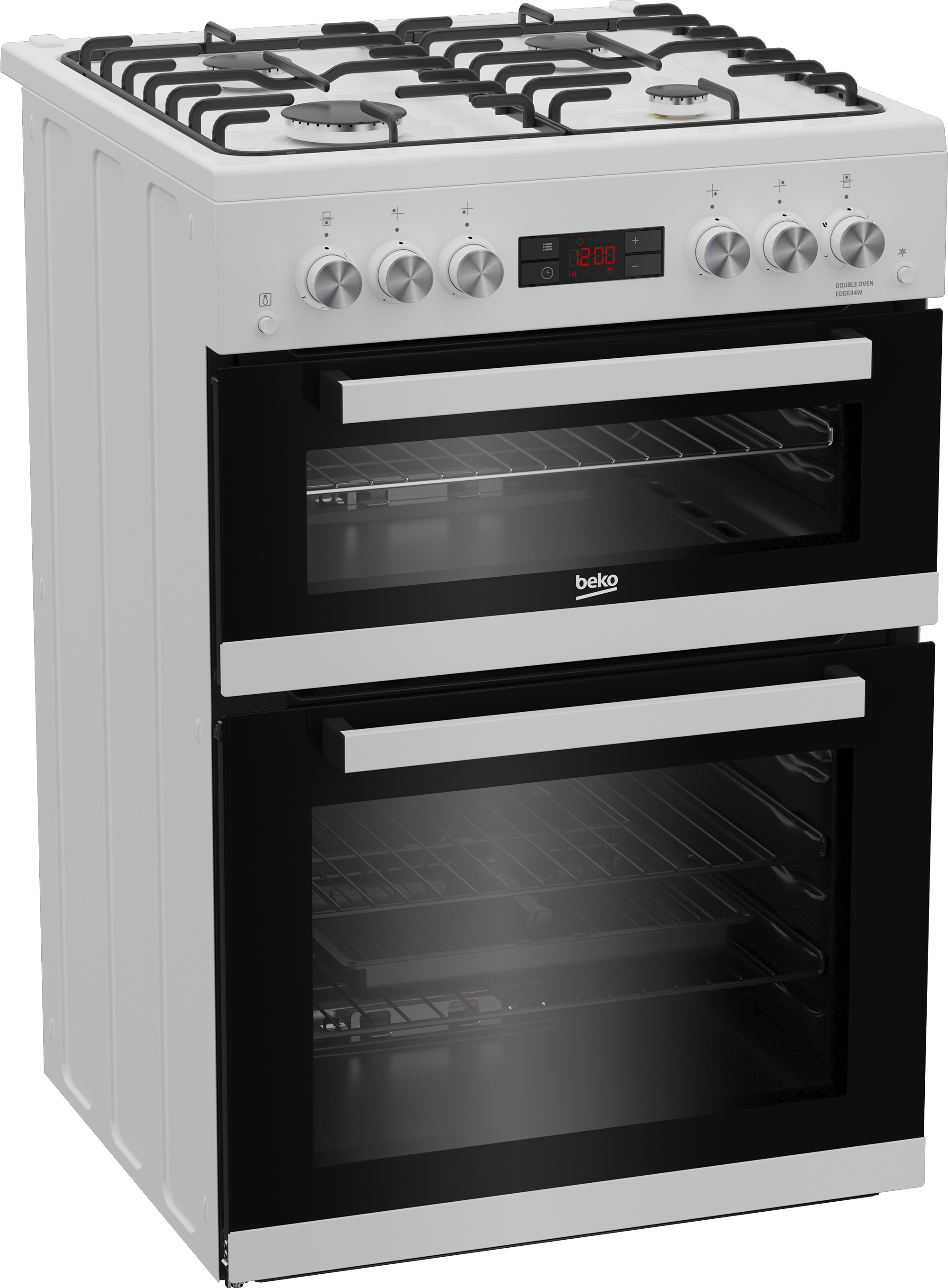 Beko EDG634W 60cm Freestanding Gas Double Oven Cooker – image 2