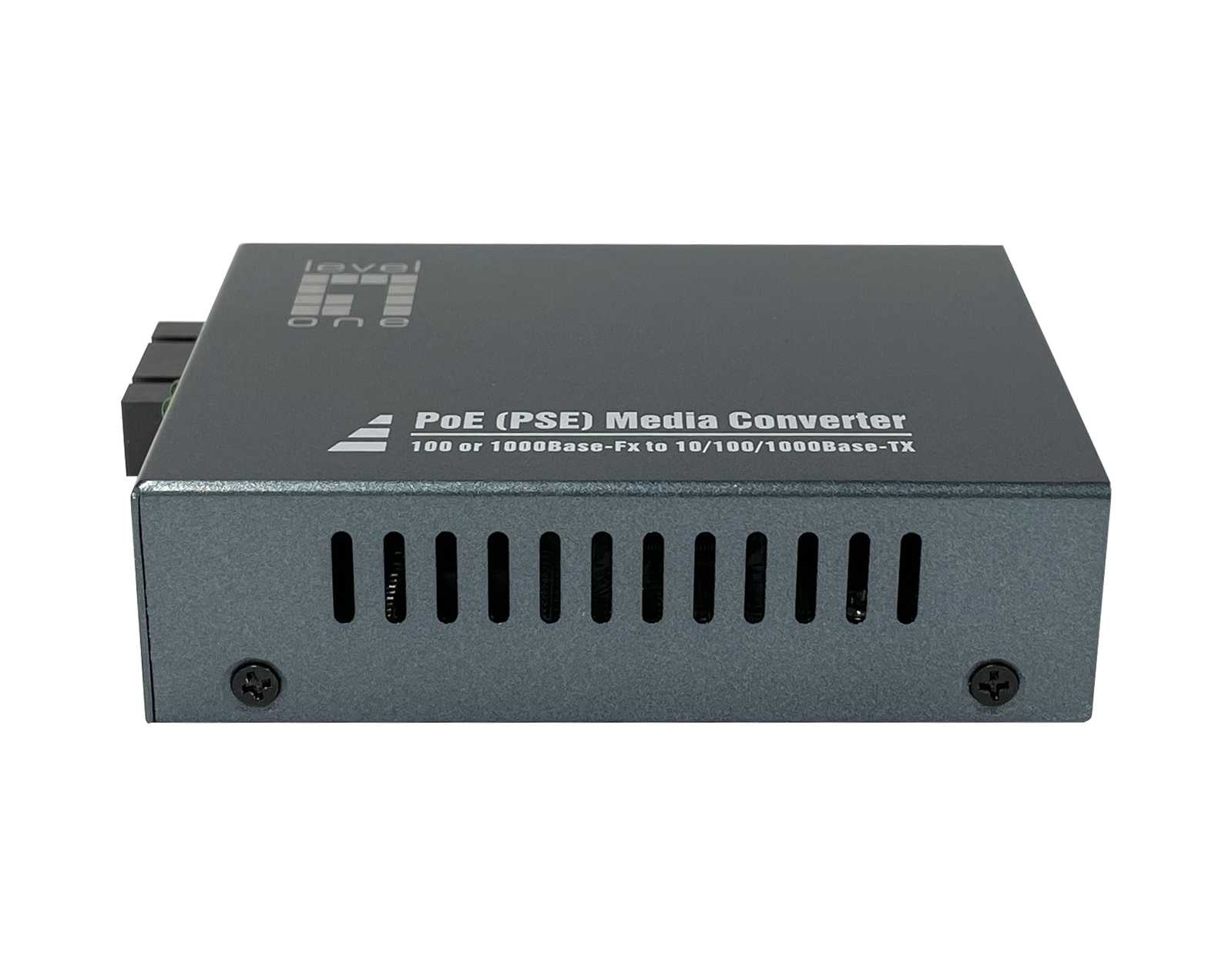 LevelOne RJ45 to SC Gigabit Media Converter, PoE PSE, Single-Mode Fiber, 20km – image 2