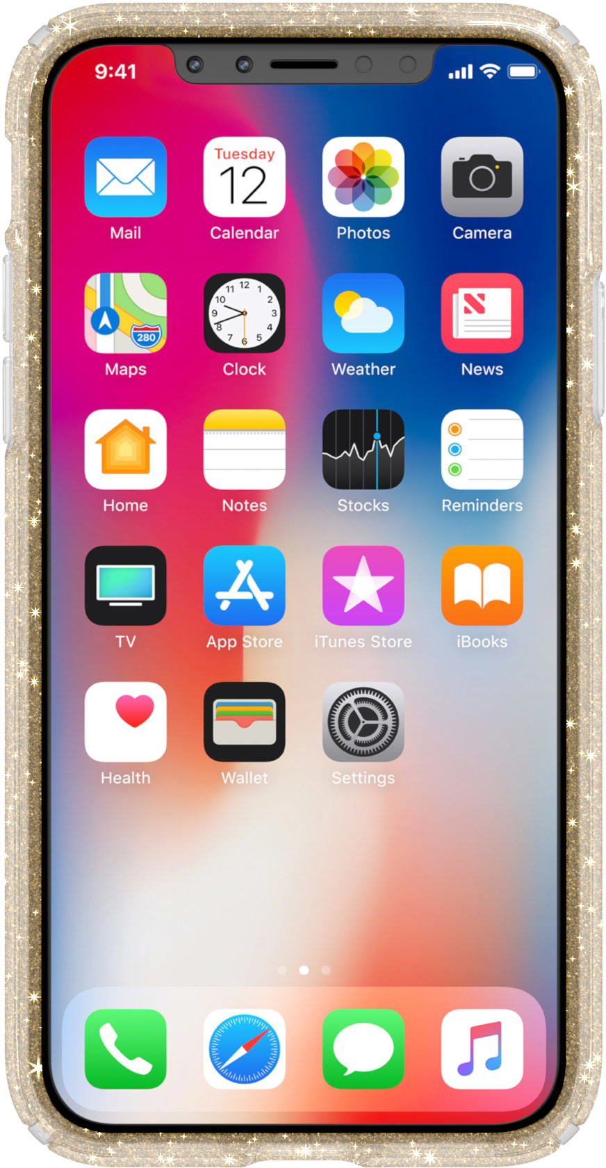 Speck Presidio Clear + Glitter iPhone XS / X – image 2