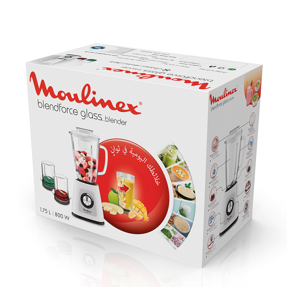 Moulinex LM433 1.75 L Tabletop blender 800 W White – image 8