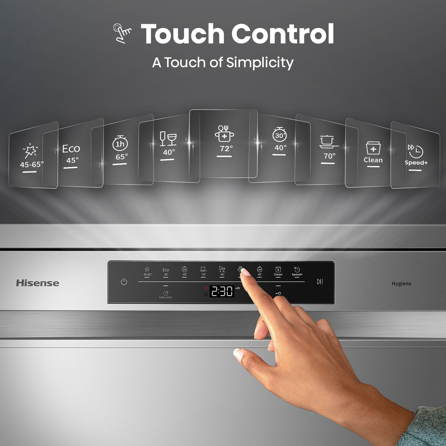 Hisense HSBE15FS dishwasher Freestanding 15 place settings – image 8