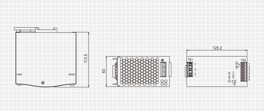 LevelOne 48V DC Industrial Power Supply – image 2