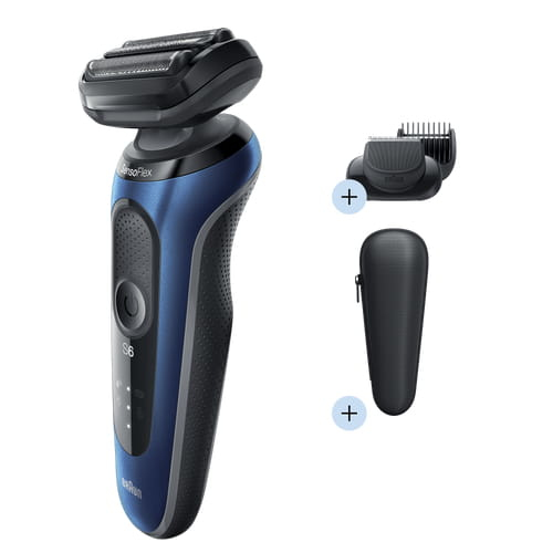 Braun Series 6 60-B1500s Foil shaver Trimmer Blue – image 3