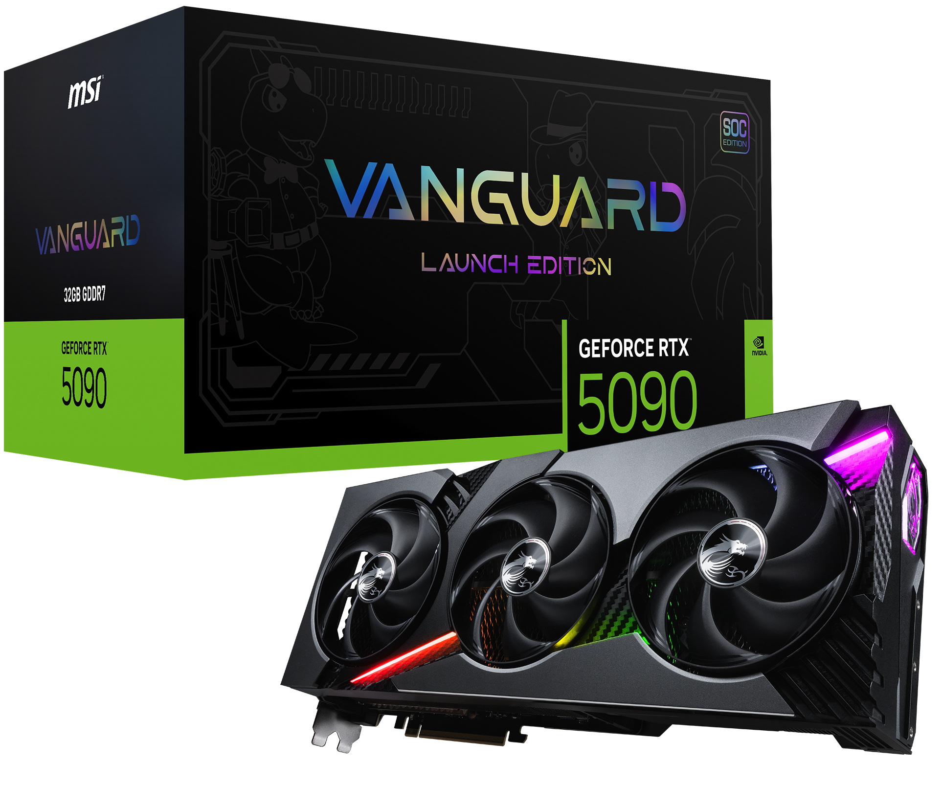 MSI GEFORCE RTX 5090 32G VANGUARD SOC LAUNCH EDITION