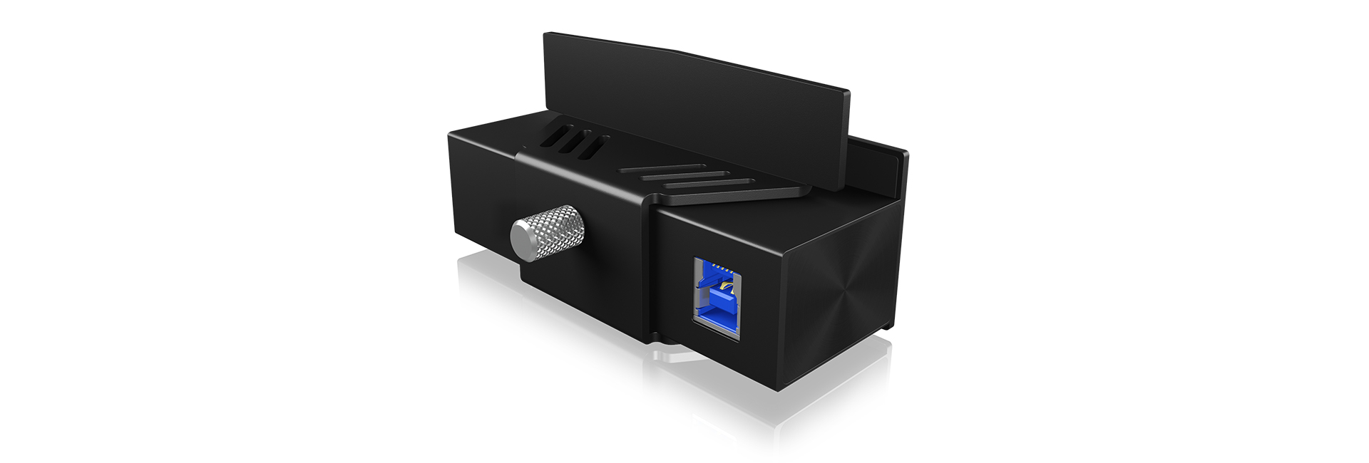ICY BOX IB-HUB1408-CR USB 3.2 Gen 1 (3.1 Gen 1) Type-A 5000 Mbit/s Black – image 2