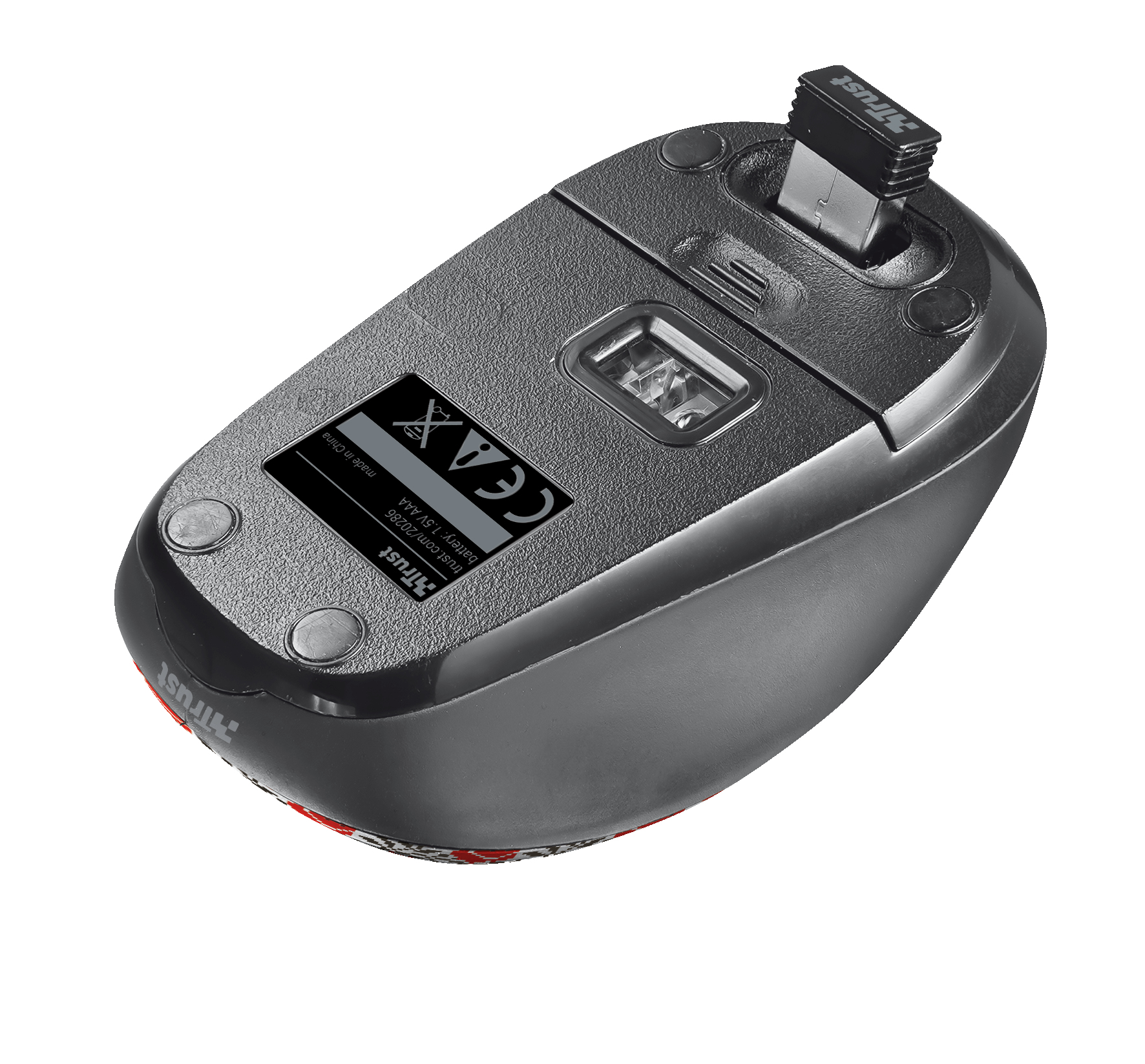 Trust 20286 mouse Travel Ambidextrous RF Wireless Optical 1600 DPI – image 4