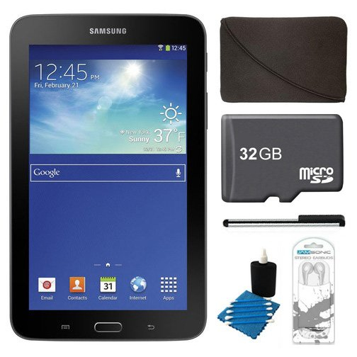 Samsung SM-T110 + 32GB Card + Headphones + Case Bundle – image 1