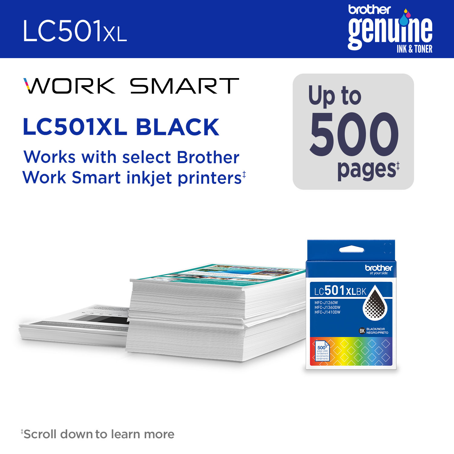 Brother LC501XLBKS ink cartridge 1 pc(s) Original High (XL) Yield Black – image 2