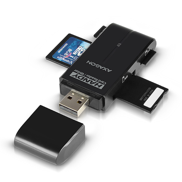Axagon CRE-D4B card reader USB 2.0 Black – image 7