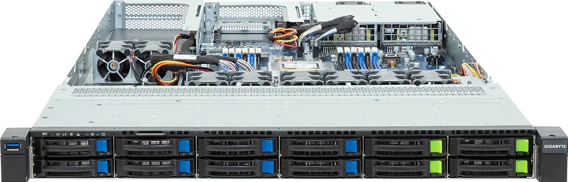 GIGABYTE R143-EG2-AAC2 AMD SoC Socket SP6 Rack (1U) Black, Steel – image 2