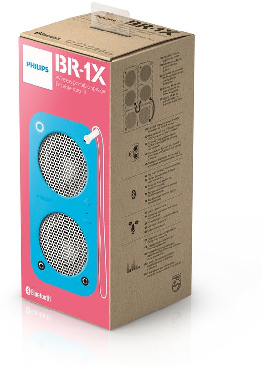 Philips SB5200A/98 portable/party speaker Stereo portable speaker Blue, Walnut, White – image 3