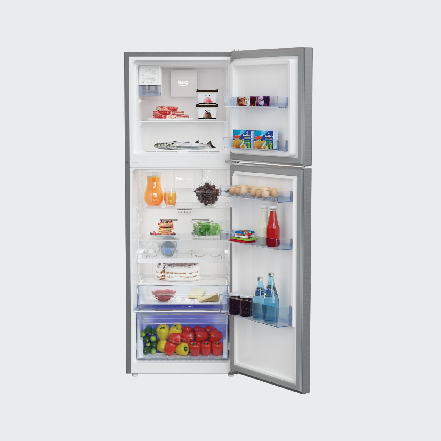 Beko RDNT360I50VZX fridge-freezer Freestanding – image 2