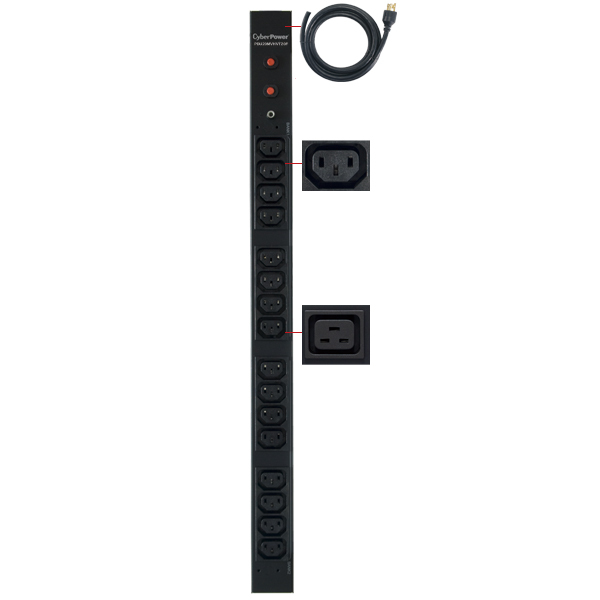 CyberPower PDU30BVHVT16F power distribution unit (PDU) 16 AC outlet(s) 0U Black – image 2
