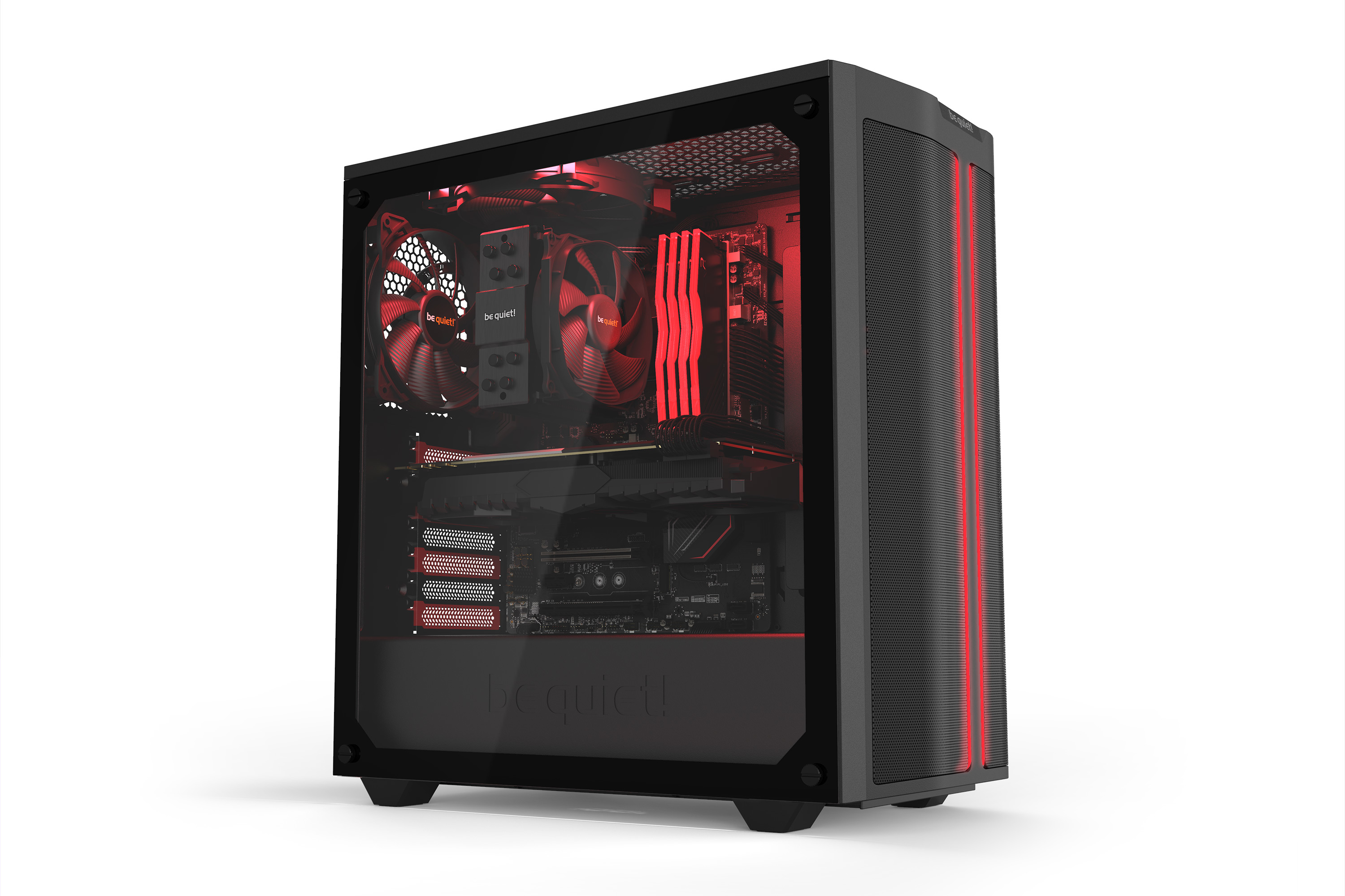 be quiet! Pure Base 500DX Midi Tower Black, Red image 7