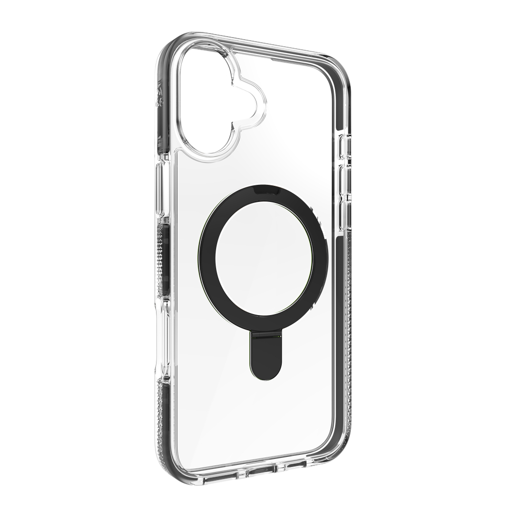 ZAGG Santa Cruz Snap coque de protection pour téléphones portables 17 cm (6.7") Housse Noir, Transparent