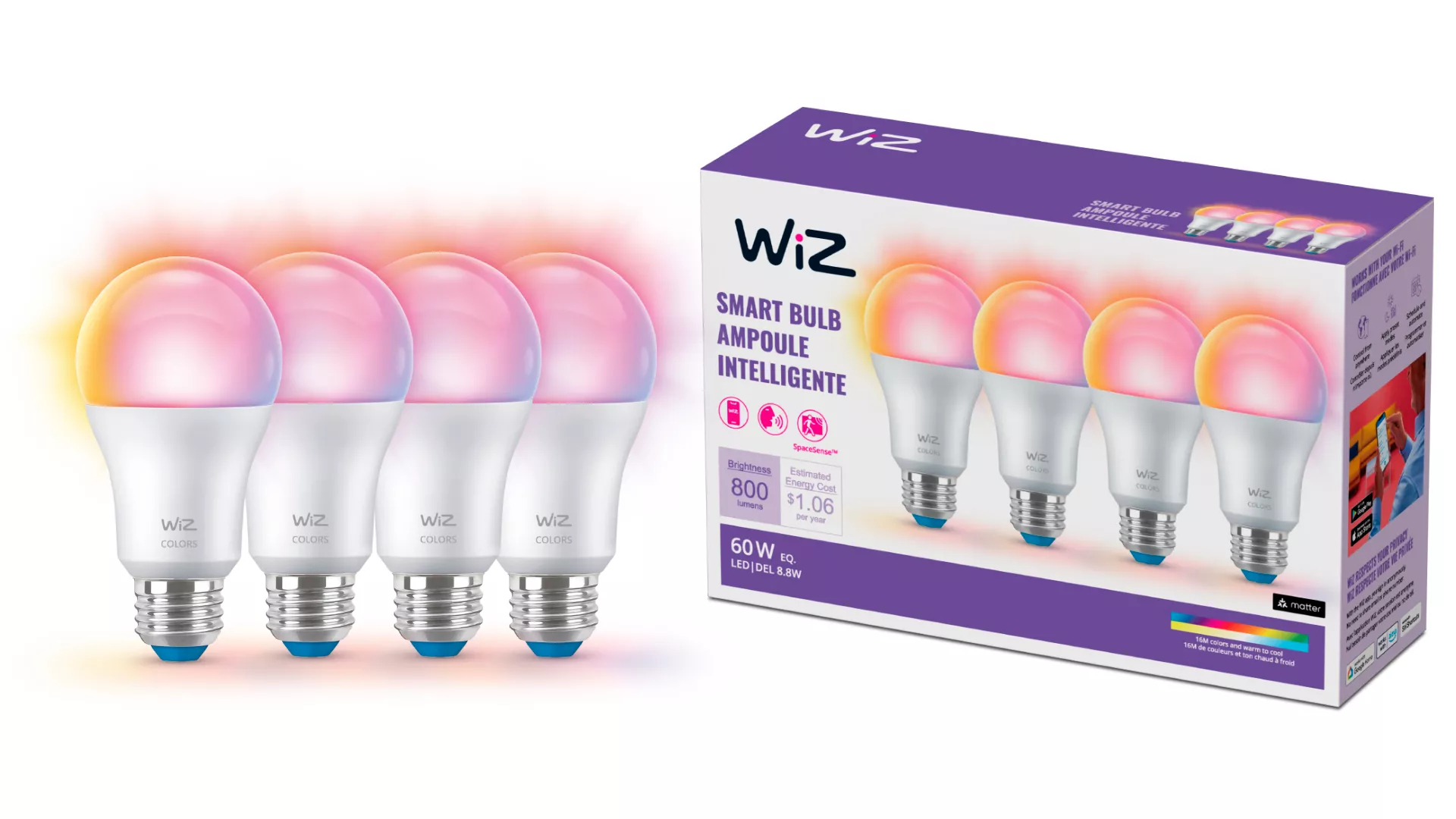 WiZ 046677604622 smart lighting Smart bulb Wi-Fi/Bluetooth – image 2