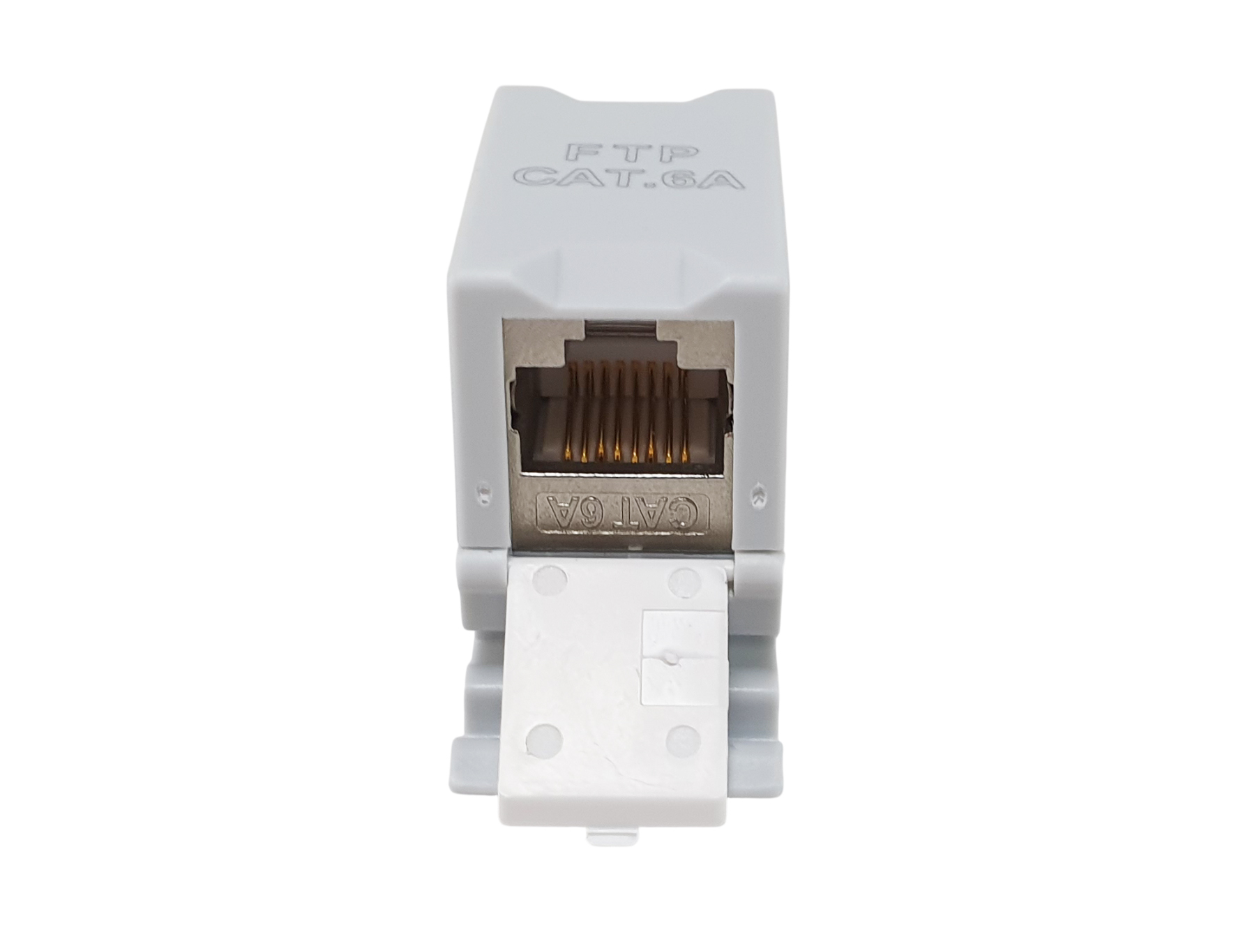 Equip Keystone-Koppler geschirmt   Cat6A 1xRJ45 DIN       gr