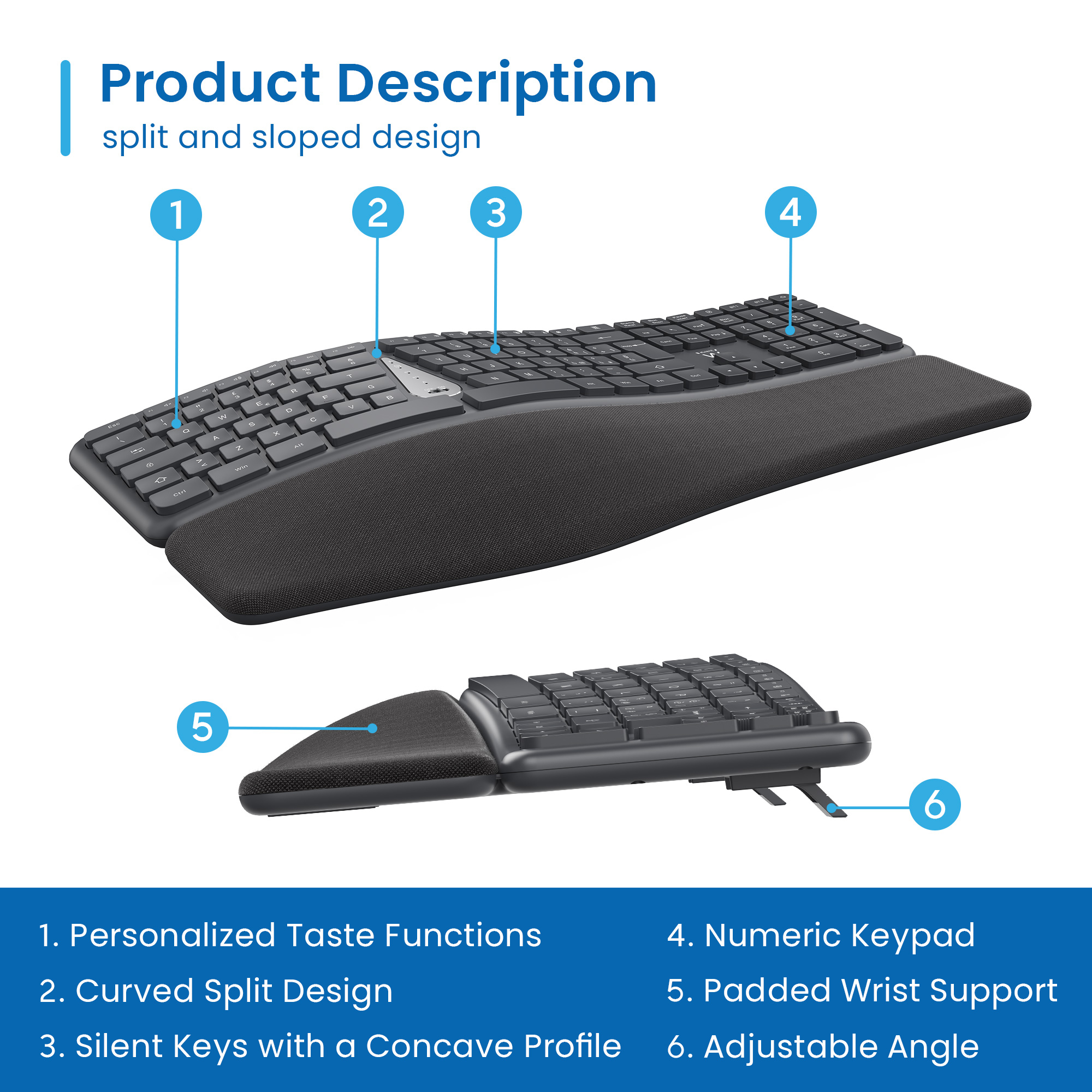 Ewent EW3290 keyboard Universal RF Wireless + USB QWERTY Spanish Black, Grey – image 7