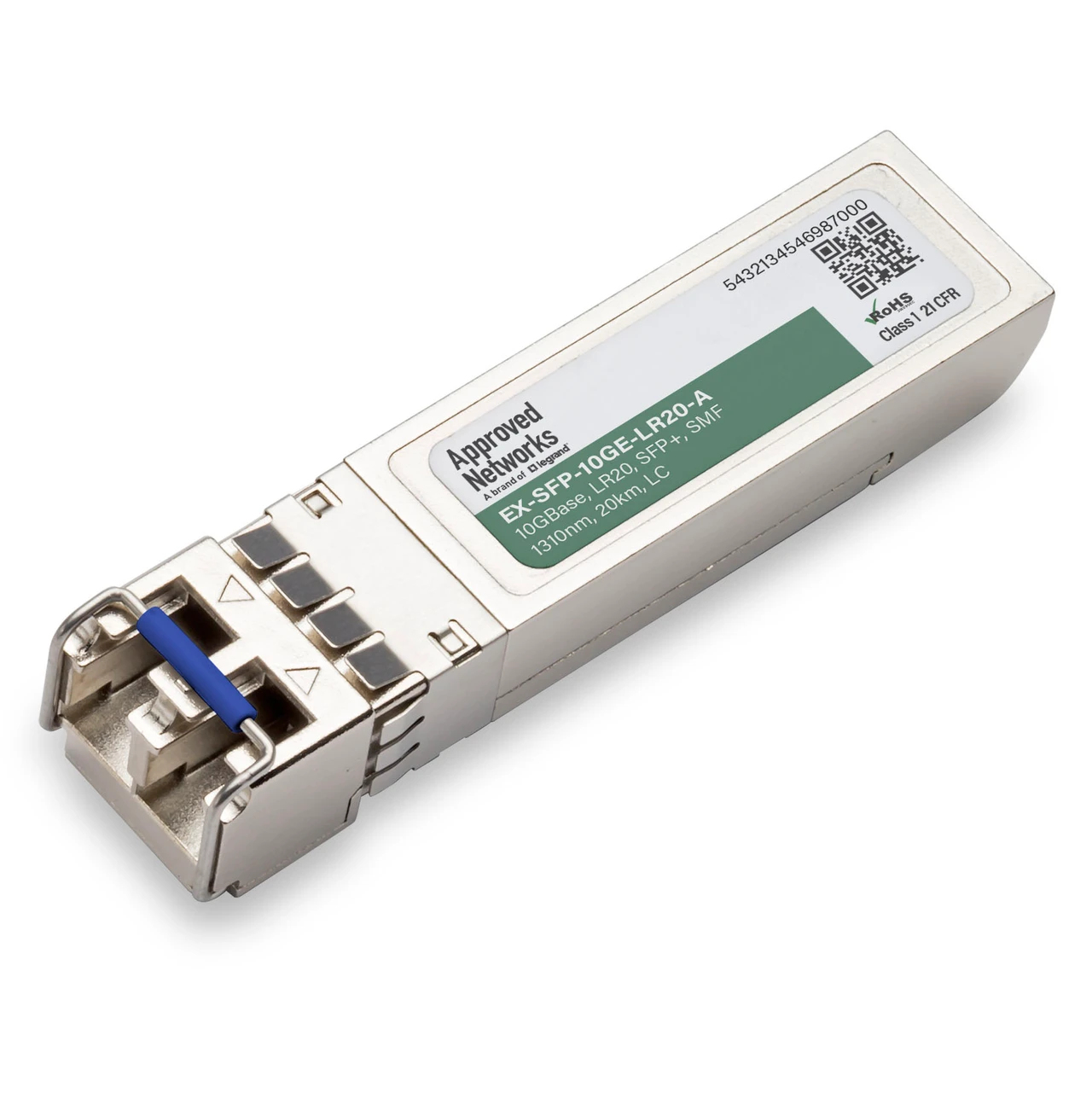 Legrand EX-SFP-10GE-LR20-A network transceiver module Fiber optic 11100 Mbit/s SFP+ 1310 nm