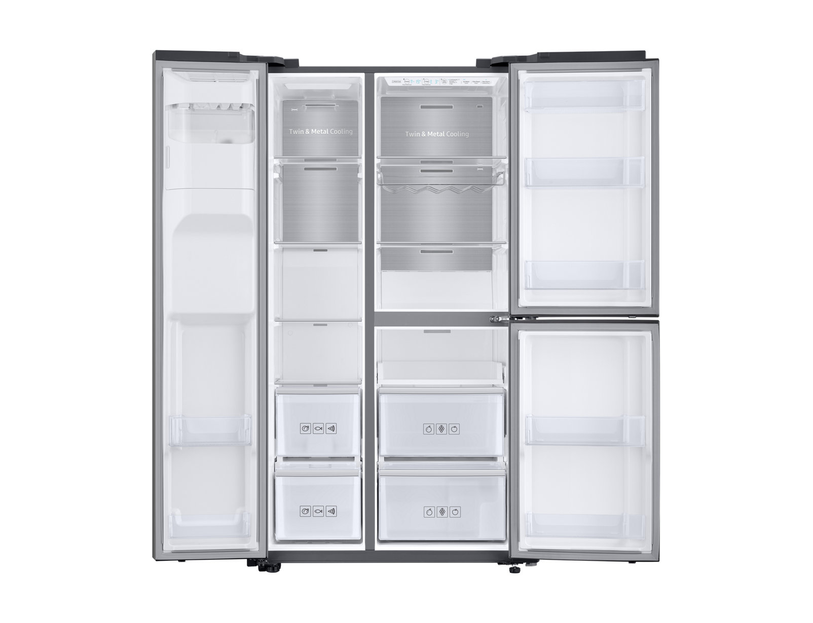 Samsung RS68N8671S9 side-by-side refrigerator Freestanding – image 4