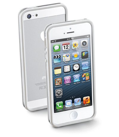 Cellularline BUMPERIPHONE5W mobile phone case Border White
