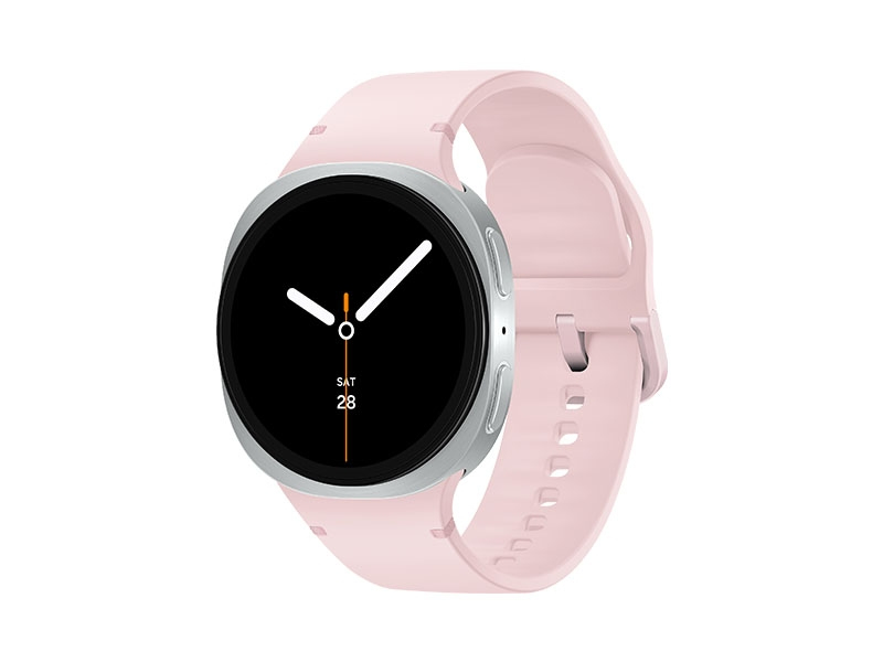 Samsung Galaxy Watch 8, LTE + Bluetooth, 44mm, Sport Band, White, S/M + Sport Band, Pink, S/M – image 1