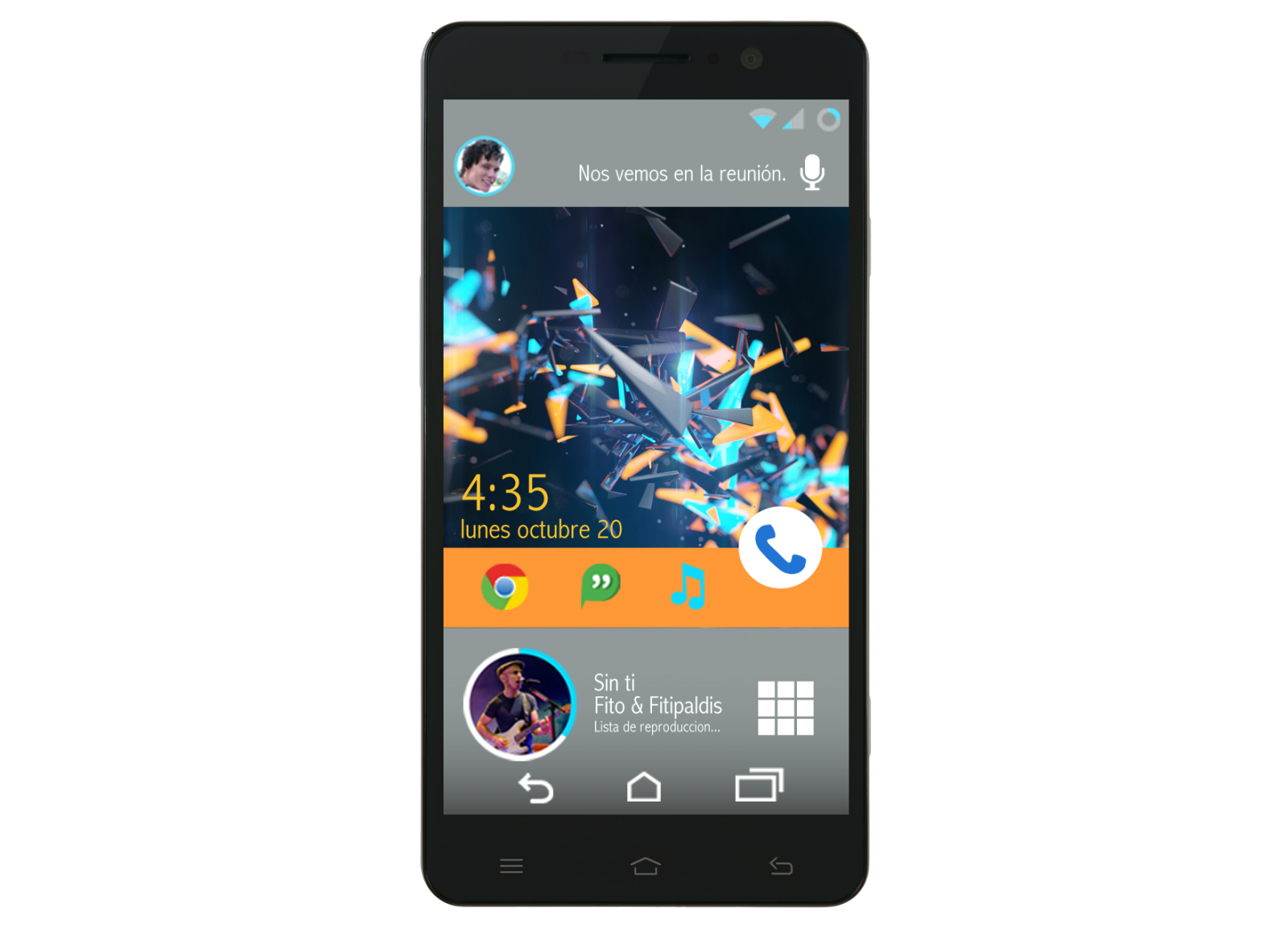 AOC P55 14 cm (5.5") Dual SIM Android 4.4.2 3G 2 GB 16 GB 3000 mAh Blue – image 2