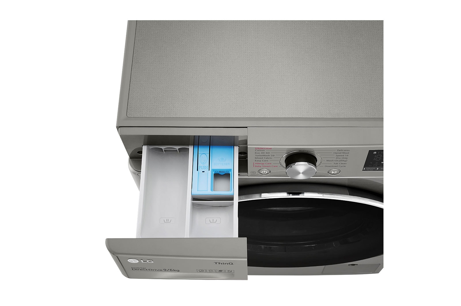 LG F4DV509S2TE washer dryer Freestanding Front-load Chrome – image 7