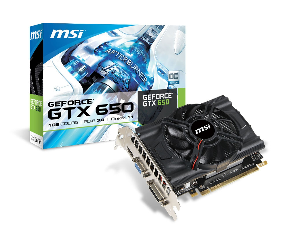 MSI N650-MD1GD5/OC graphics card NVIDIA GeForce GTX 650