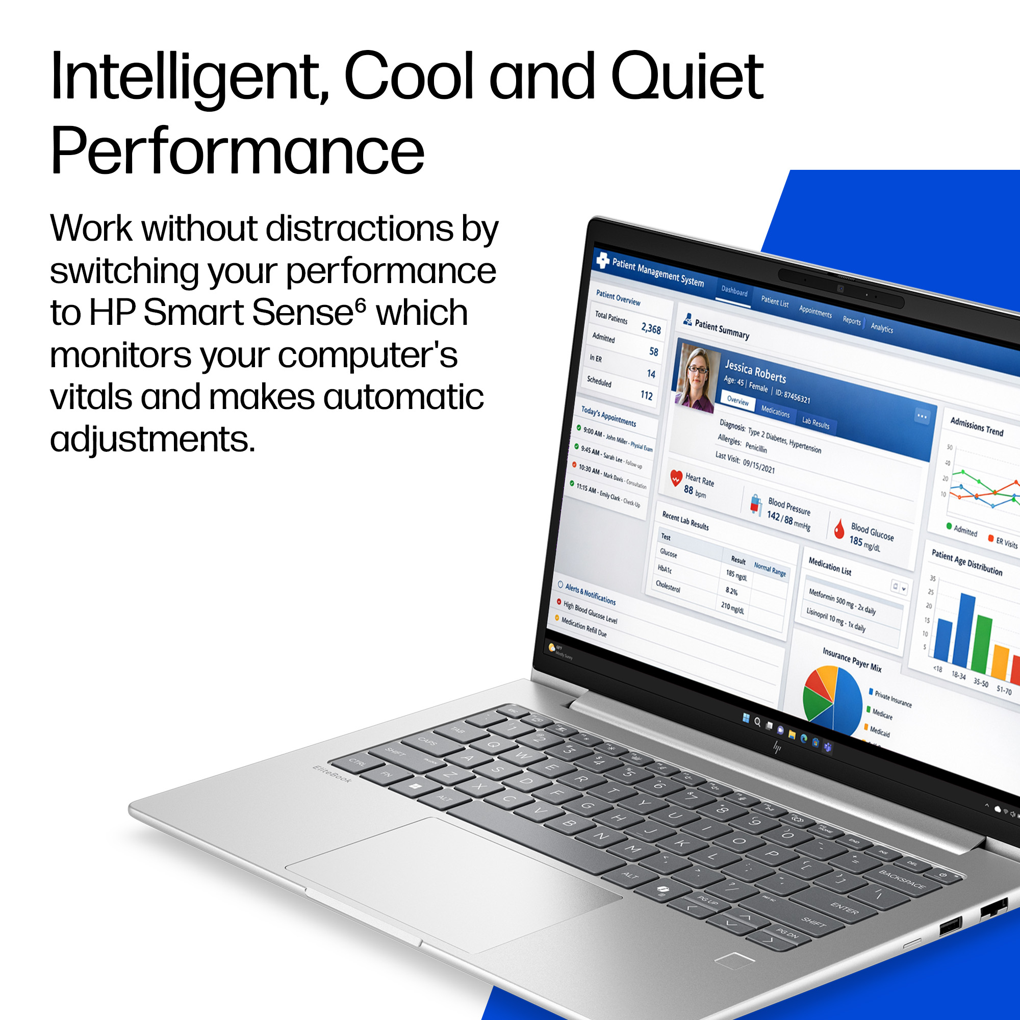 HP EliteBook 6 G2i 14 inch Notebook Next Gen AI PC Intel Core Ultra 5 Laptop 35.6 cm (14″) WUXGA 16 GB DDR5-SDRAM 256 GB SSD Wi-Fi 7 (802.11be) Windows 11 Pro Silver image 13