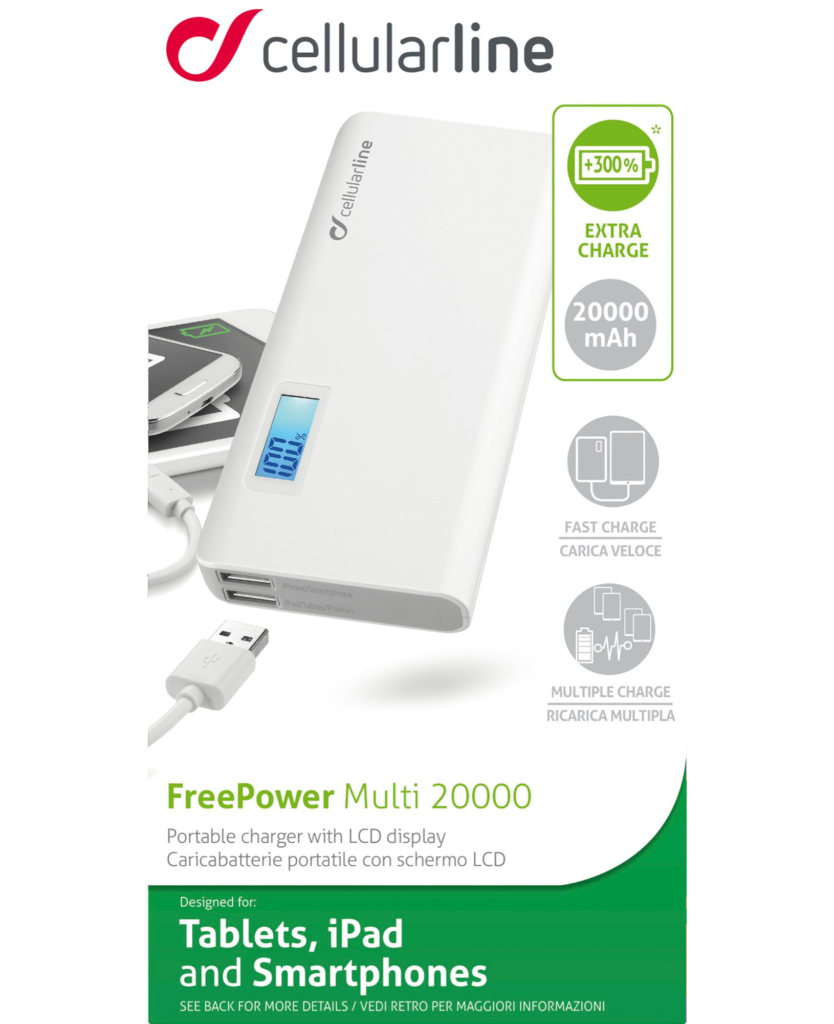 Cellularline Freepower Multi 20000 For Tablets - Universal – image 2