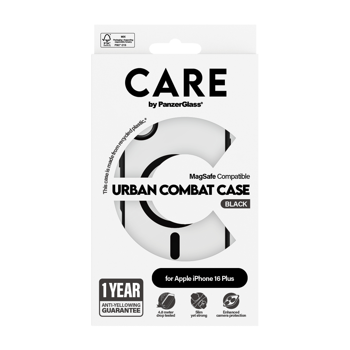 PanzerGlass CARE™ by PanzerGlass® Urban Combat Case Transparent & MagSafe iPhone 16 Plus – image 3
