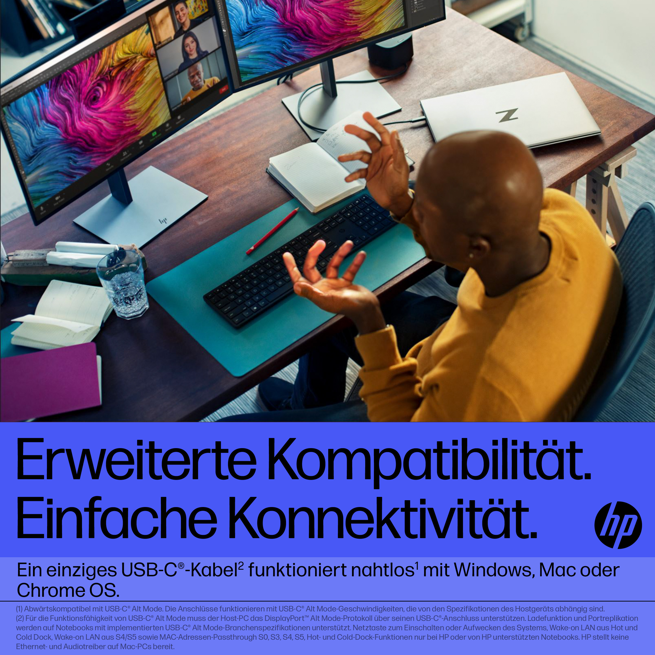 HP Thunderbolt Dock 120W G4. Connectivity technology: Wired, Host interface: Thunderbolt 4. Product colour: Black, Cable l