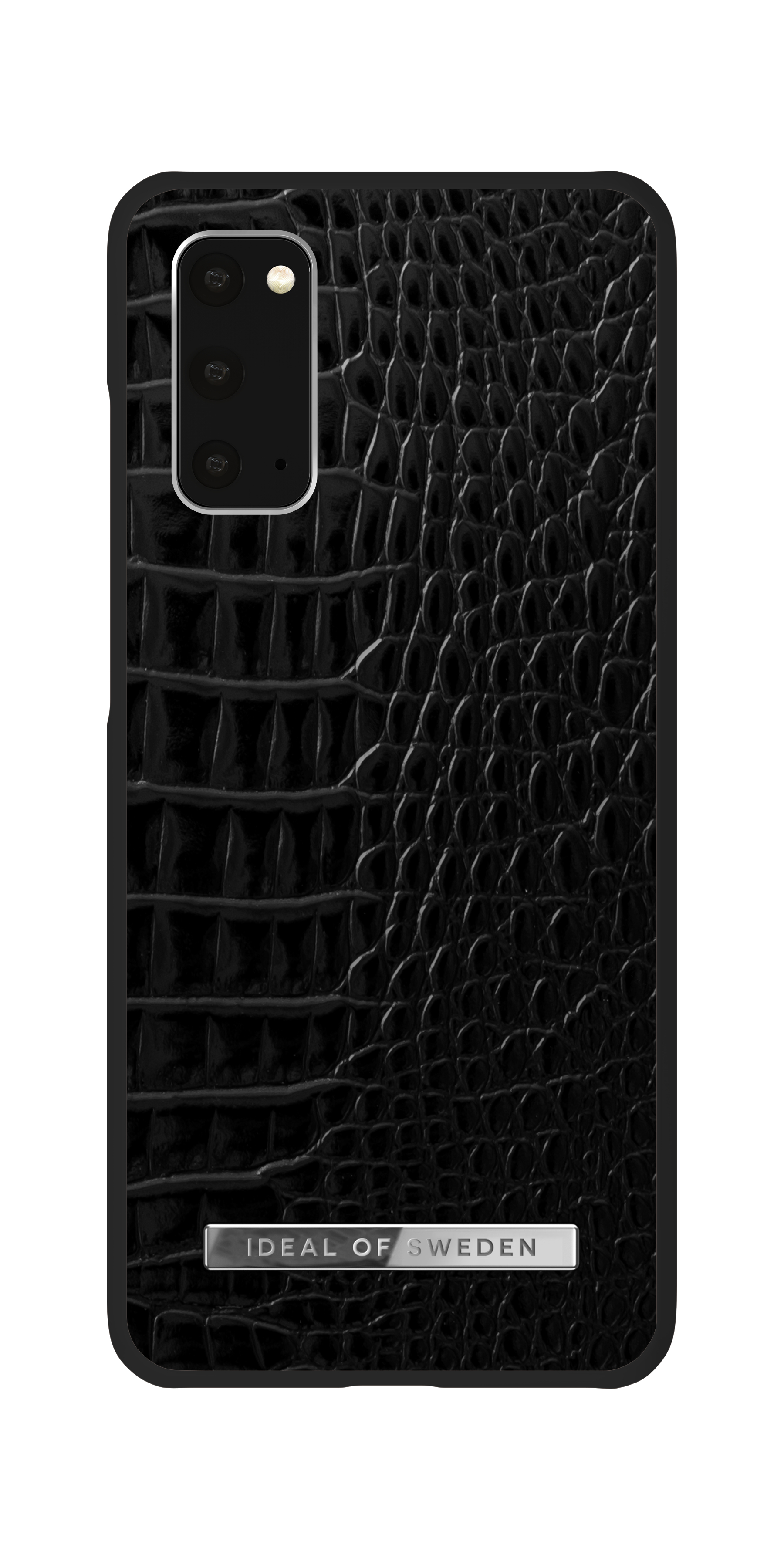 iDeal of Sweden Atelier Case Galaxy S20 Neo Noir Croco Silver – image 3
