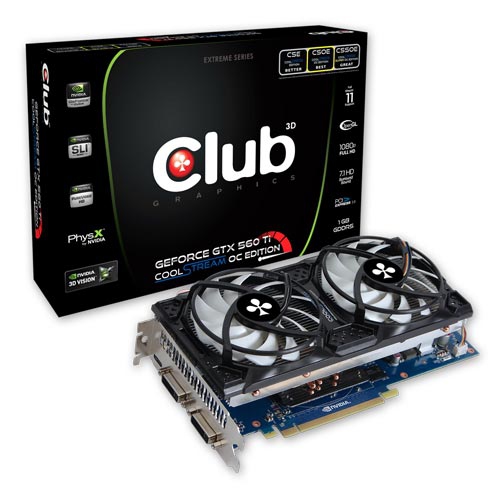 CLUB3D CGNX-XT56024LO graphics card NVIDIA GeForce GTX 560 Ti – image 1