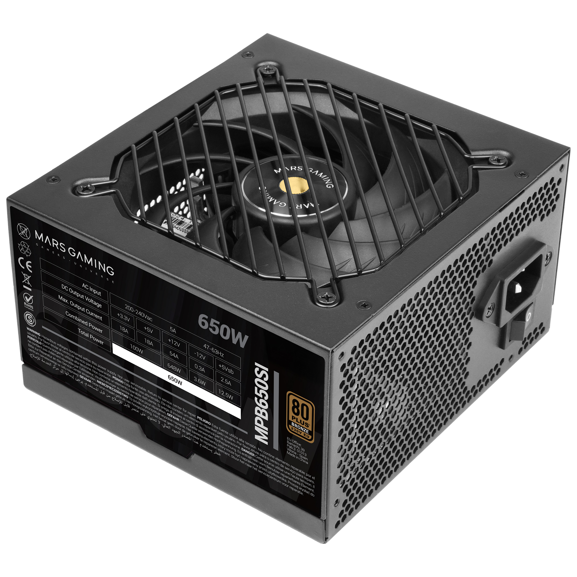 Mars Gaming MPB650SI power supply unit – image 2