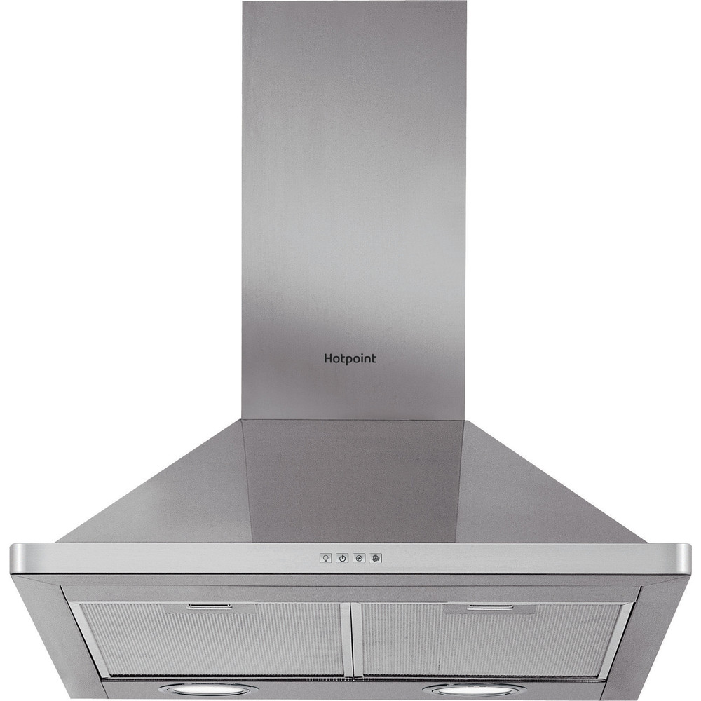 Hotpoint PHPN7.5FLMX cooker hood Wall-mounted Stainless steel 416 m³/h – image 1